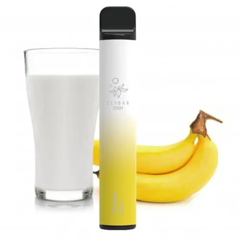 Одноразовая pod-система Elf Bar 1200 mAh‌ 2000 Puff Banana Milk