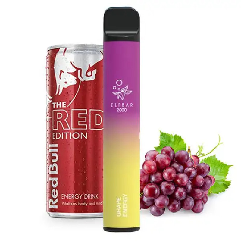Одноразовая pod-система Elf Bar 1200 mAh‌ 2000 Puff Grape Energy