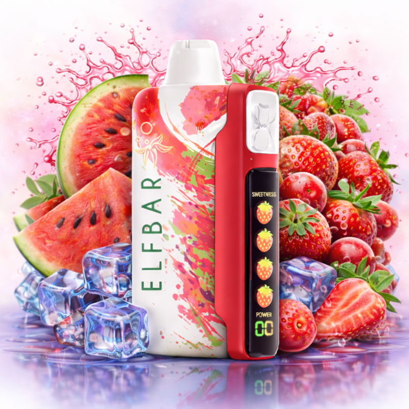 Elf Ice 30000 Strawberry Watermelon(Полуниця Кавун)        
