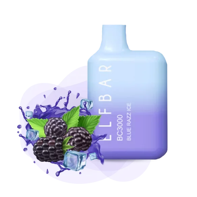 Elf Bar BC3000 5% Blue Razz Ice (Голубой лимонад лед) Перезаряжаемый