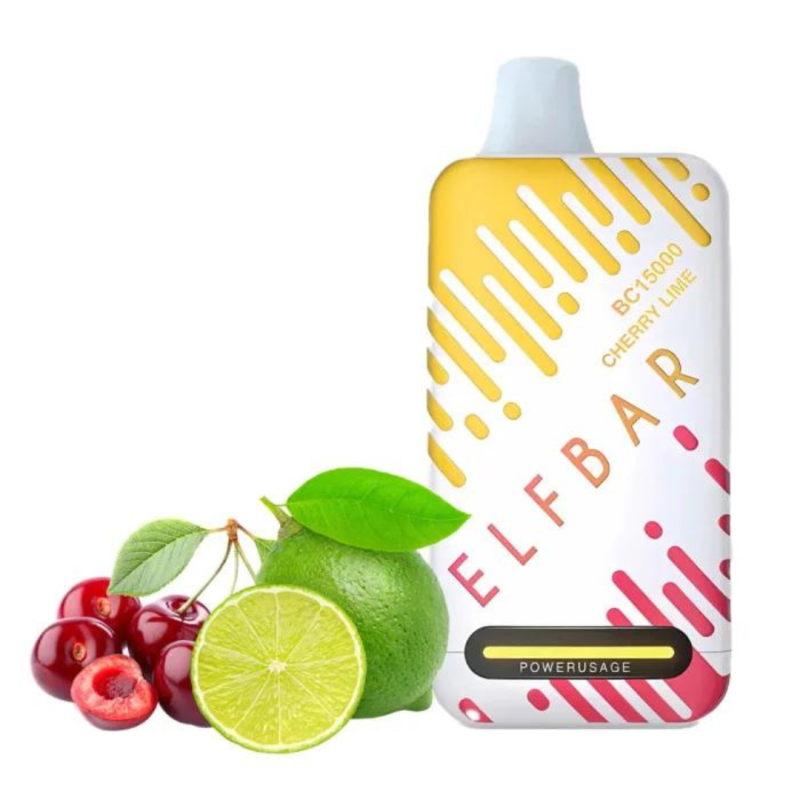 Эльф Бар 15000 Cherry with Lime (Вишня Лайм)