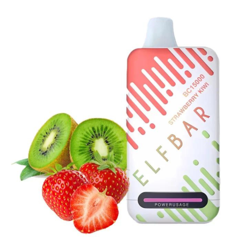 Эльф Бар 15000 Strawberry and Kiwi (Клубника Киви)