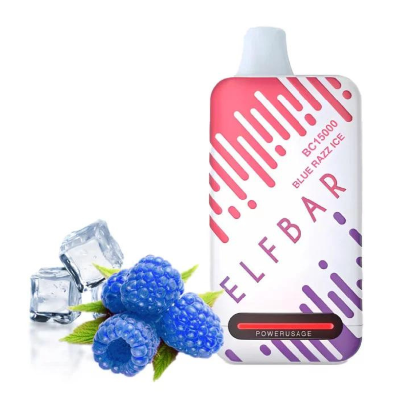 Elf Bar 15000 Blue Raspberry Ice Синяя Малина Лед