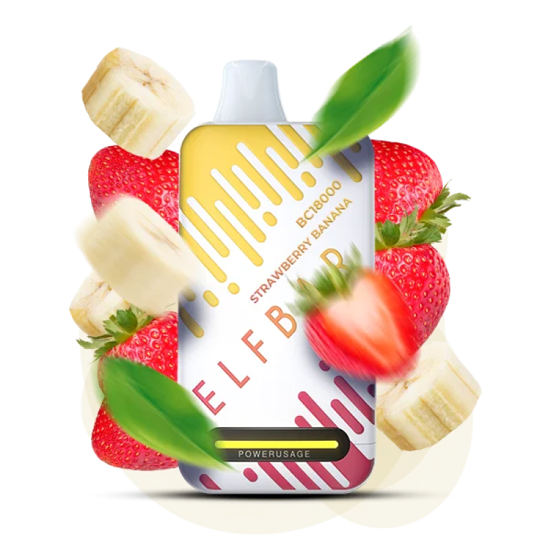 Elf Bar 18000 Strawberry Banana (Клубника Банан)