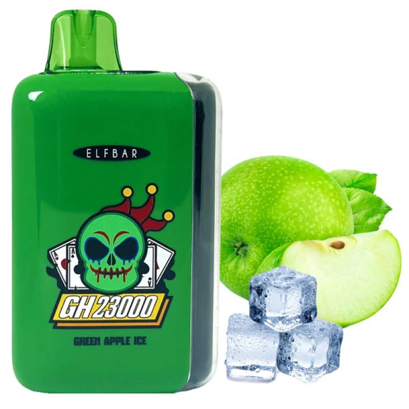 Elf Bar GH 23000 со вкусом зеленое яблоко лед