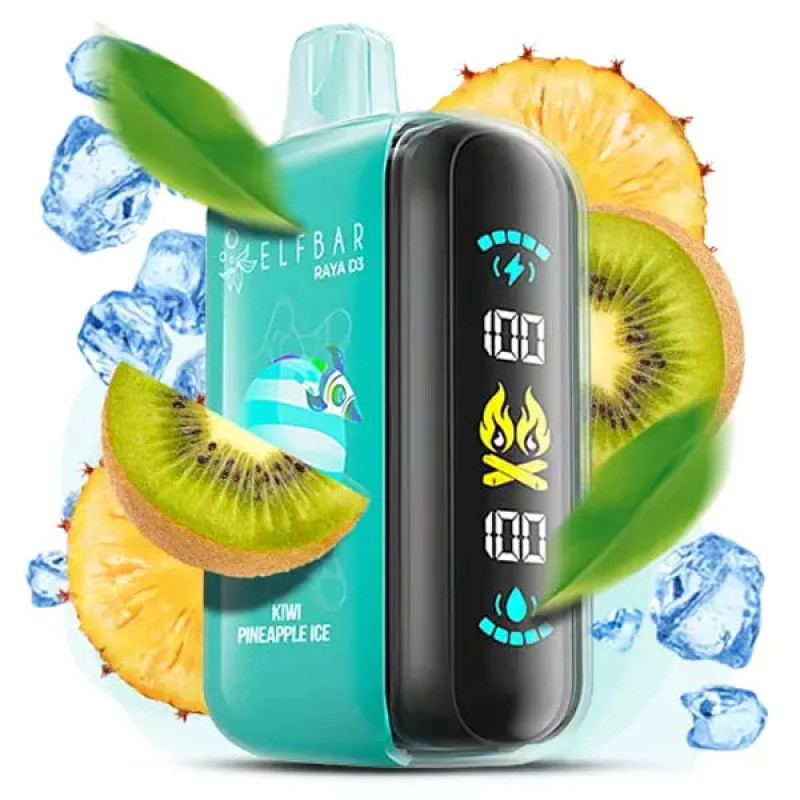 Elf Bar RAYA D3 25000 Kiwi Pineapple Ice (Киви Ананас Лёд)
