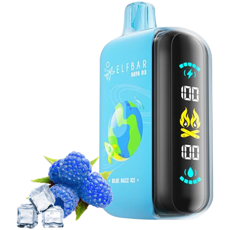 Elf Bar RAYA D3 25000 Blue Razz Ice (Голубая малина лед)