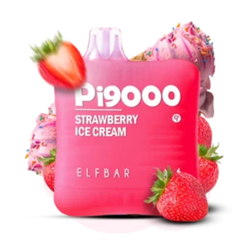 Elf Bar PI9000 Клубничное мороженое