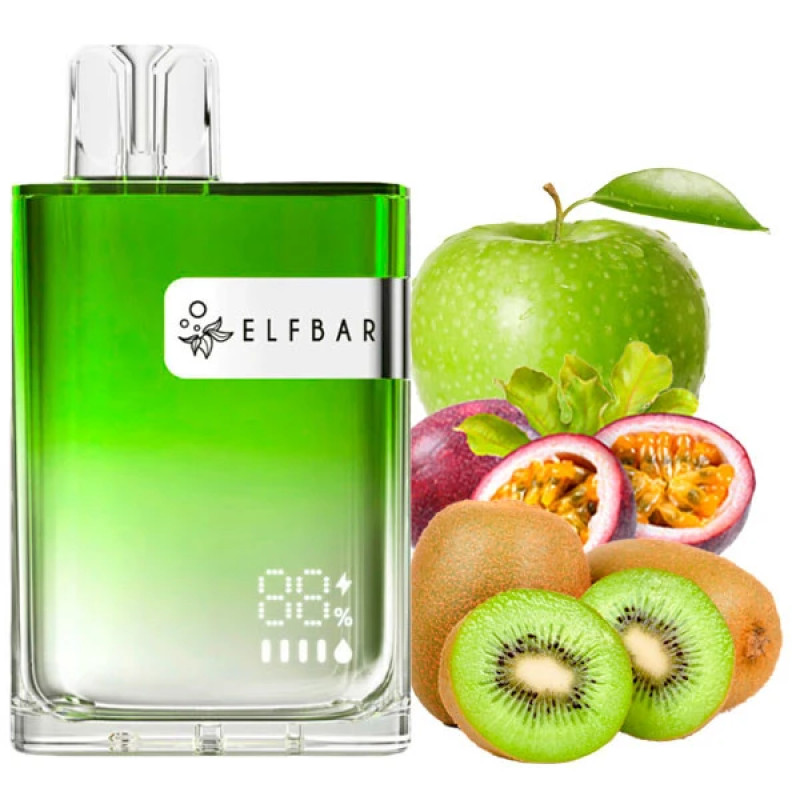 Эльф Бар 8000 Green Apple Passion Fruit Kiwi