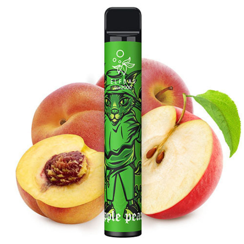 Одноразовая pod-система Elf Bar 1200 mAh‌ 2000 Puff Apple Peach Lux 5%