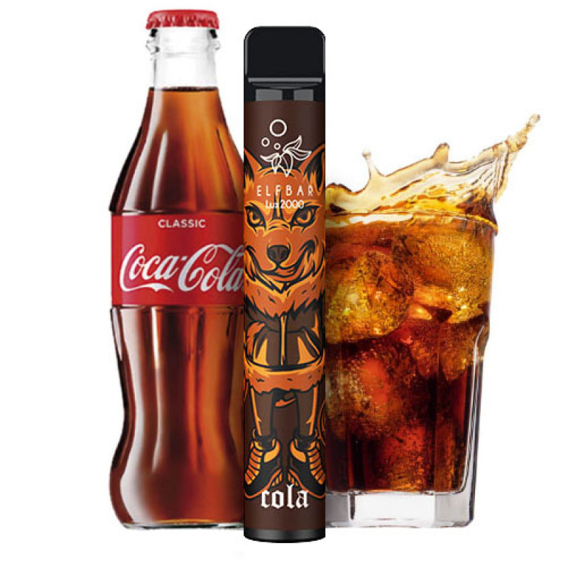 Одноразовая pod-система Elf Bar 1200 mAh‌ 2000 Puff Cola Lux 5%