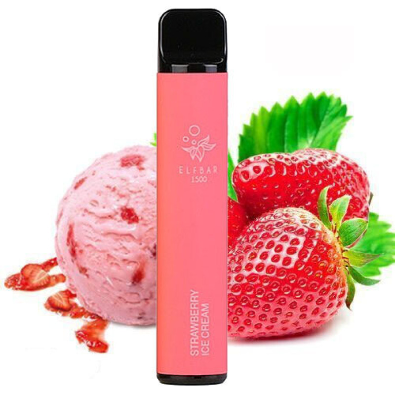 ELF BAR 1500 Strawberry Ice Cream (Клубничное мороженое)