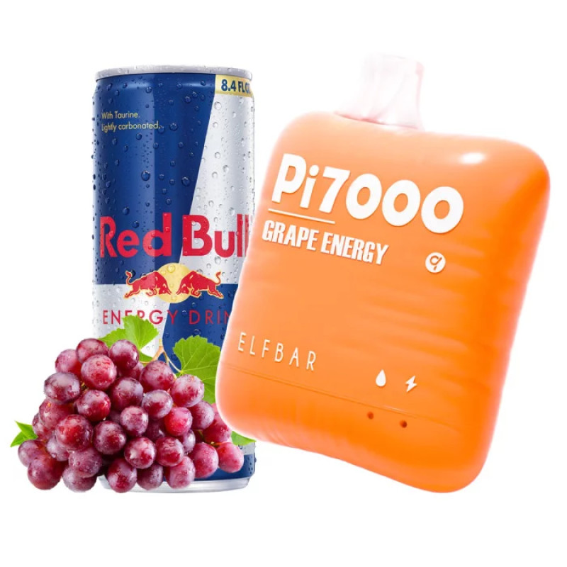 Elf Bar PI7000 Виноград Энергетик 5%